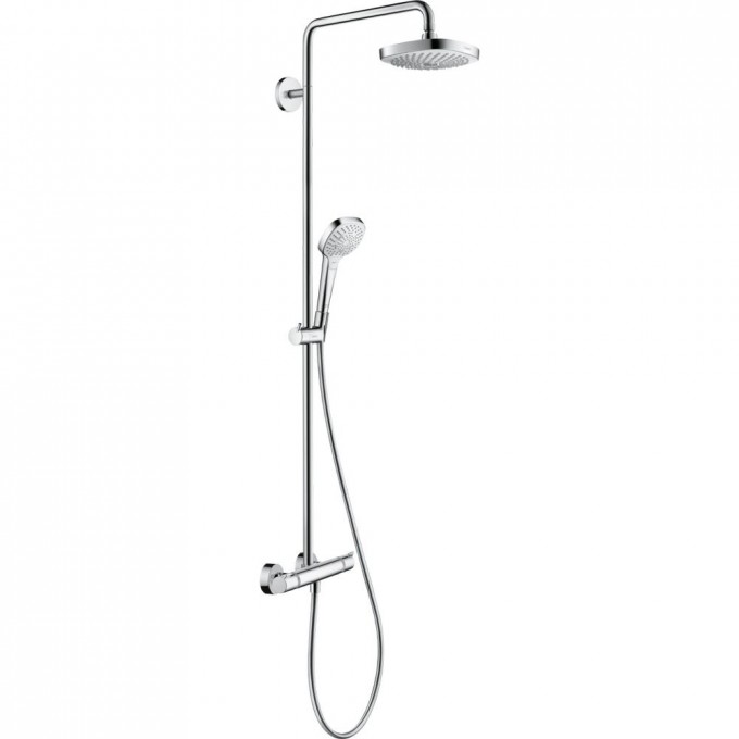 Душевая система HANSGROHE CROMA SELECT E SHOWERPIPE 180 2JET с термостатом 27256400