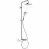 Душевая система HANSGROHE CROMA SELECT S SHOWERPIPE 180 2JET с термостатом 27253400