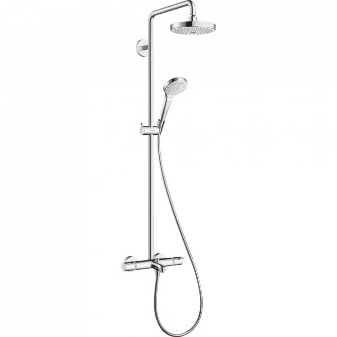 Душевая система HANSGROHE CROMA SELECT S SHOWERPIPE 180 2JET с термостатом 27351400