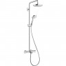 Душевая система HANSGROHE CROMA SELECT S SHOWERPIPE 180 2JET с термостатом 27351400