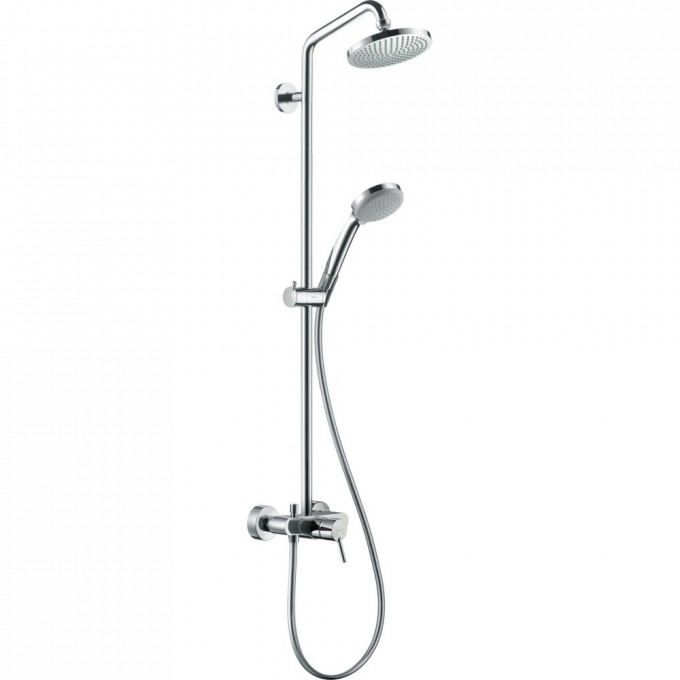 Душевая система HANSGROHE CROMA SHOWERPIPE 160 1JET с однорычажным смесителем 27154000