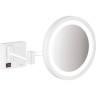 Косметическое зеркало HANSGROHE AddStoris Ø160 мм, с LED подсветкой 41790700