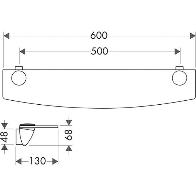 Полка HANSGROHE AXOR AZZUR 41150520