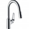 Смеситель HANSGROHE M4216-H180 для кухонной мойки с вытяжным душем 71821000